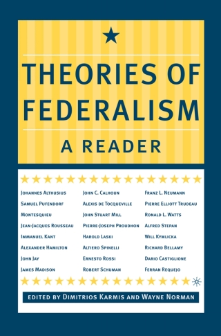 Imagen de portada: Theories of Federalism 9780312295806