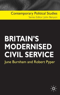 Cover image: Britain's Modernised Civil Service 1st edition 9780333945339