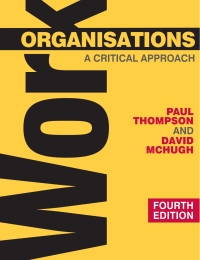 Titelbild: Work Organisations 4th edition 9780230522220
