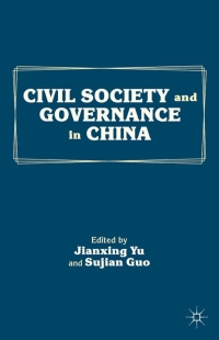 Cover image: Civil Society and Governance in China 9780230340961