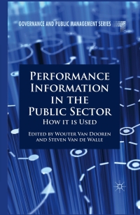 Imagen de portada: Performance Information in the Public Sector 9780230551978