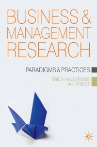 Cover image: Business and Management Research 1st edition 9781403997166