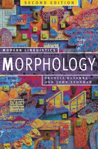 Cover image: Morphology 2nd edition 9781403916433