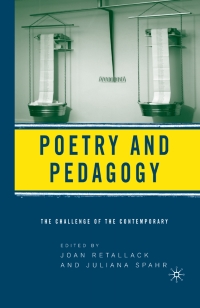 Cover image: Poetry and Pedagogy 9781403969125
