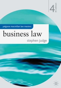 Titelbild: Business Law 4th edition 9780230575721