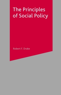 Cover image: The Principles of Social Policy 1st edition 9780333763384