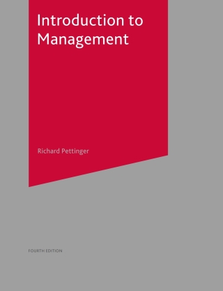 Cover image: Introduction to Management 4th edition 9780230000384
