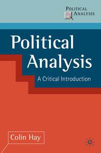 Cover image: Political Analysis 9780333750025