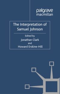 Cover image: The Interpretation of Samuel Johnson 9780230356009