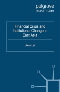 Imagen de portada: Financial Crisis and Institutional Change in East Asia 9780230360631