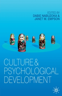 Imagen de portada: Culture and Psychological Development 1st edition 9780230008885