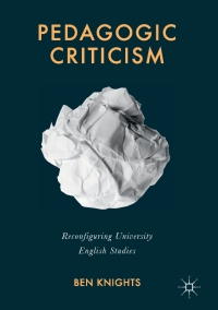 صورة الغلاف: Pedagogic Criticism 9781137278128