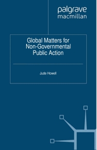 Cover image: Global Matters for Non-Governmental Public Action 9780230290358