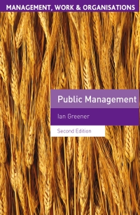 Titelbild: Public Management 2nd edition 9780230353992