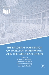 Omslagafbeelding: The Palgrave Handbook of National Parliaments and the European Union 9781137289124