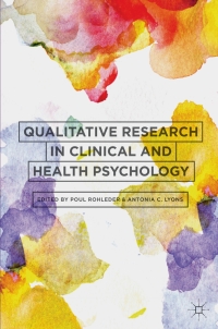 Imagen de portada: Qualitative Research in Clinical and Health Psychology 1st edition 9781137291042