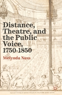 Cover image: Distance, Theatre, and the Public Voice, 1750–1850 9781137291400