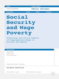 Cover image: Social Security and Wage Poverty 9781137293961