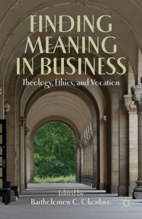 Cover image: Finding Meaning in Business 9781137273666