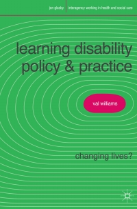 Cover image: Learning Disability Policy and Practice 1st edition 9780230575554