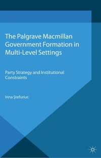 Cover image: Government formation in Multi-Level Settings 9780230300835