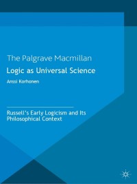 Cover image: Logic as Universal Science 9780230577008