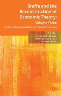 Immagine di copertina: Sraffa and the Reconstruction of Economic Theory: Volume Three 9780230355309