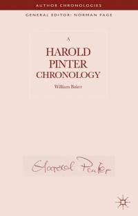 صورة الغلاف: A Harold Pinter Chronology 9780230278455