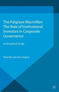 Cover image: The Role of Institutional Investors in Corporate Governance 9781137327024