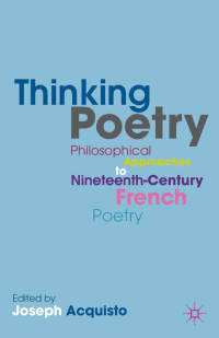 Imagen de portada: Thinking Poetry 9781137303639