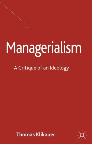 Cover image: Managerialism 9781349462674