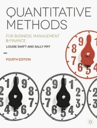 Cover image: Quantitative Methods 4th edition 9781137376558