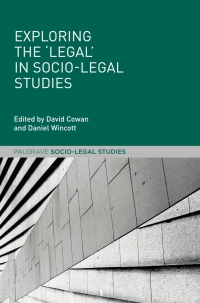 Imagen de portada: Exploring the 'Legal' in Socio-Legal Studies 9781137344366