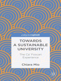 Imagen de portada: Towards a Sustainable University 9781137351920