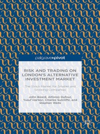Imagen de portada: Risk and Trading on London's Alternative Investment Market 9781349472284