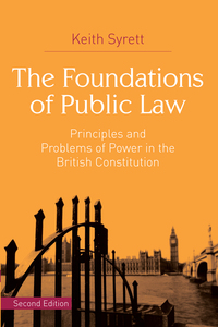 Cover image: The Foundations of Public Law 2nd edition 9781137362674