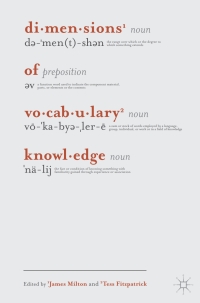 Imagen de portada: Dimensions of Vocabulary Knowledge 1st edition 9780230275737
