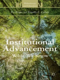 Cover image: Institutional Advancement 9781137379306