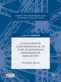 Imagen de portada: Corporate Governance in the European Insurance Industry 9781349477562