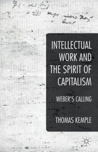 Omslagafbeelding: Intellectual Work and the Spirit of Capitalism 9781349477920