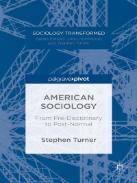Cover image: American Sociology 9781137377166
