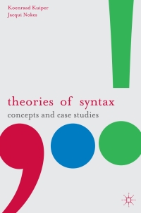 Cover image: Theories of Syntax 1st edition 9780230216938