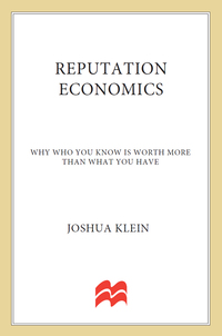 Cover image: Reputation Economics 9781137278623