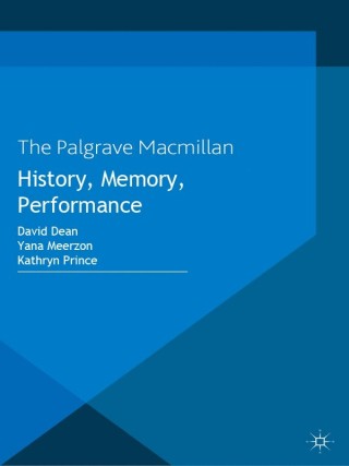 Imagen de portada: History, Memory, Performance 9781137393883
