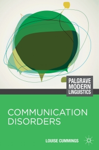 Cover image: Communication Disorders 1st edition 9780230285057