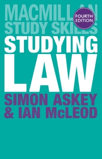 Cover image: Studying Law 4th edition 9781137412683