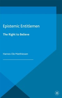 Cover image: Epistemic Entitlement 9781137414977