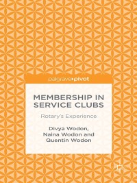 Cover image: Membership in Service Clubs 9781349495764