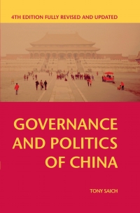 Omslagafbeelding: Governance and Politics of China 4th edition 9781137445278