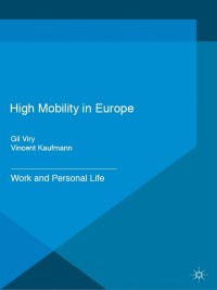 Imagen de portada: High Mobility in Europe 9781349562596
